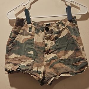 Forever 21 Camouflage Cargo Shorts